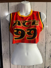 Load image into Gallery viewer, ACE cropped rhinestone jersey
