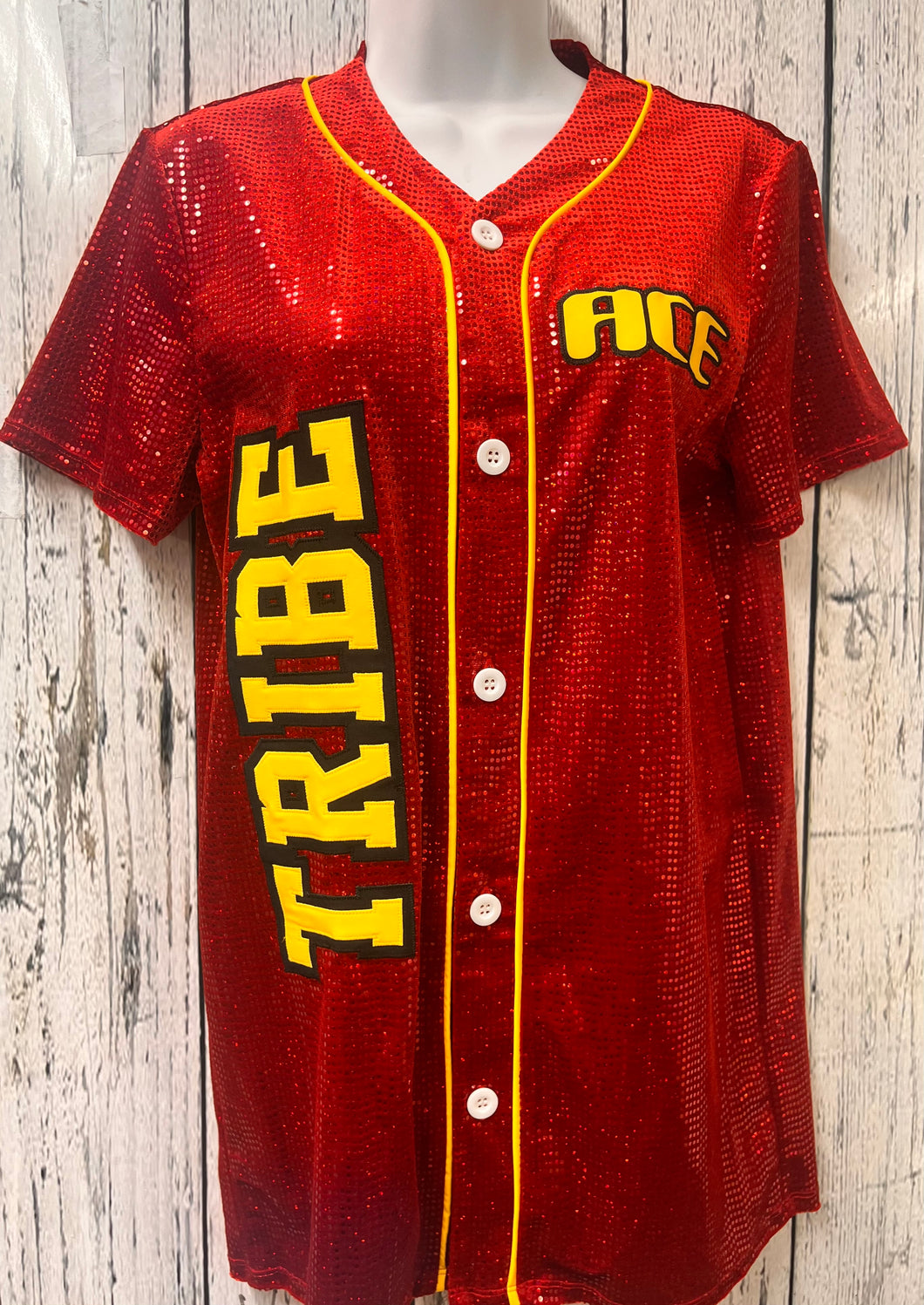 RED Sequin Jersey