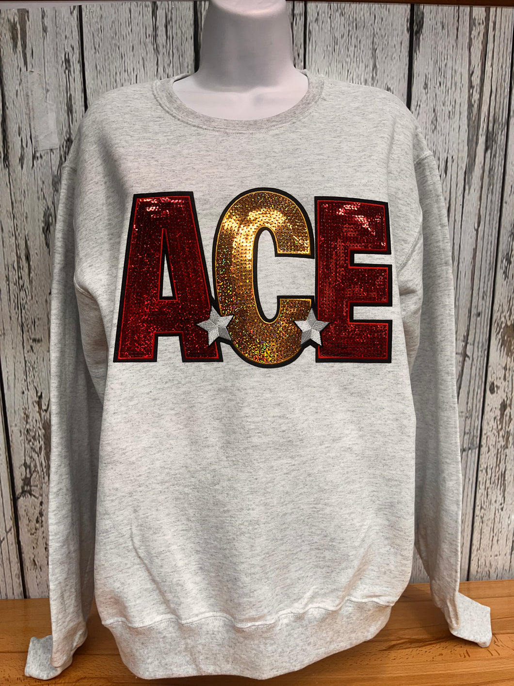 Jerzees Brand ACE Sequin Sweatshirt