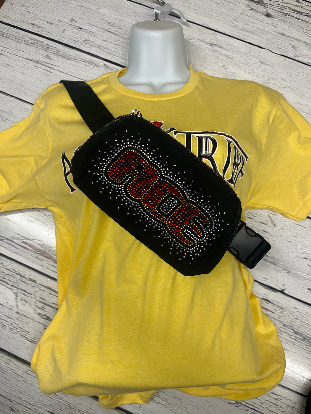 ACE sling bag with rhinestones