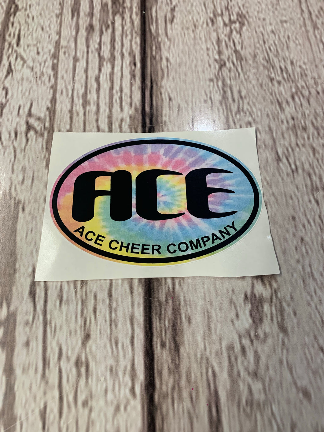 Rainbow Tie Dye Car Decal